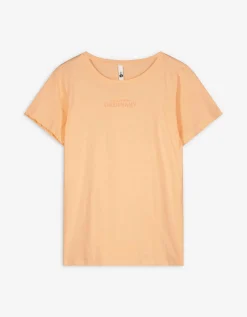 T-shirt - Tekstprint - oranje