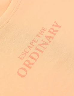 T-shirt - Tekstprint - oranje