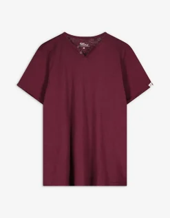 T-shirt - T-shirthals - donkerrood