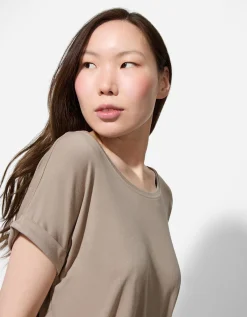 T-shirt - Viscosemix - beige