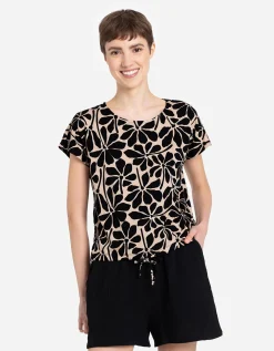 T-shirt - Viscosemix - beige