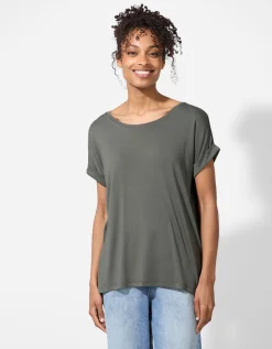 T-shirt - Viscosemix - groen