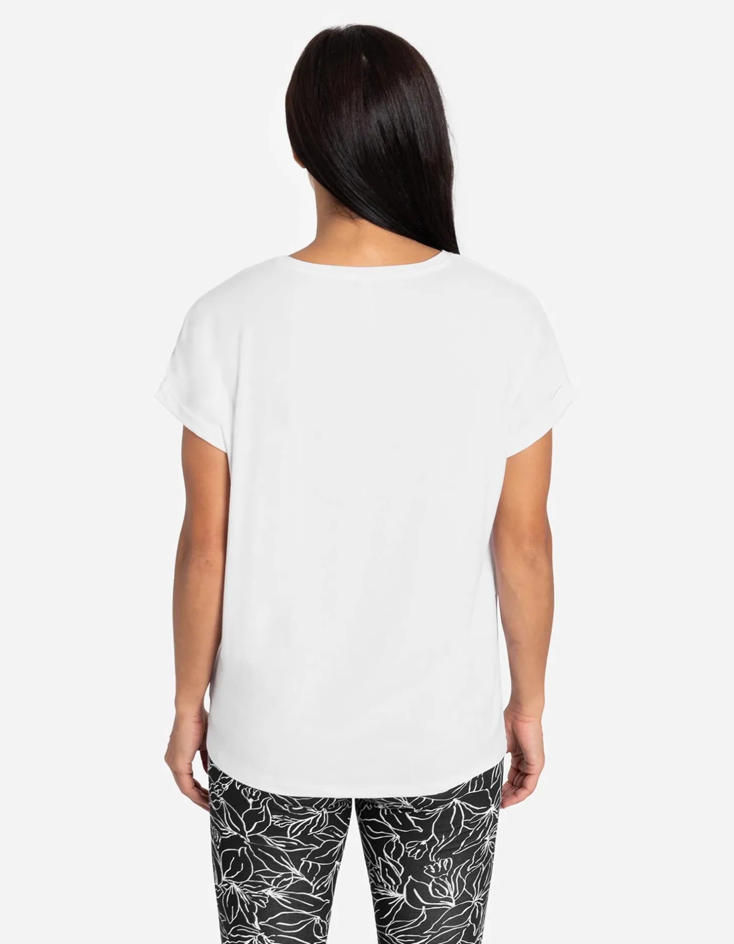 T-shirt - Viscosemix - wit