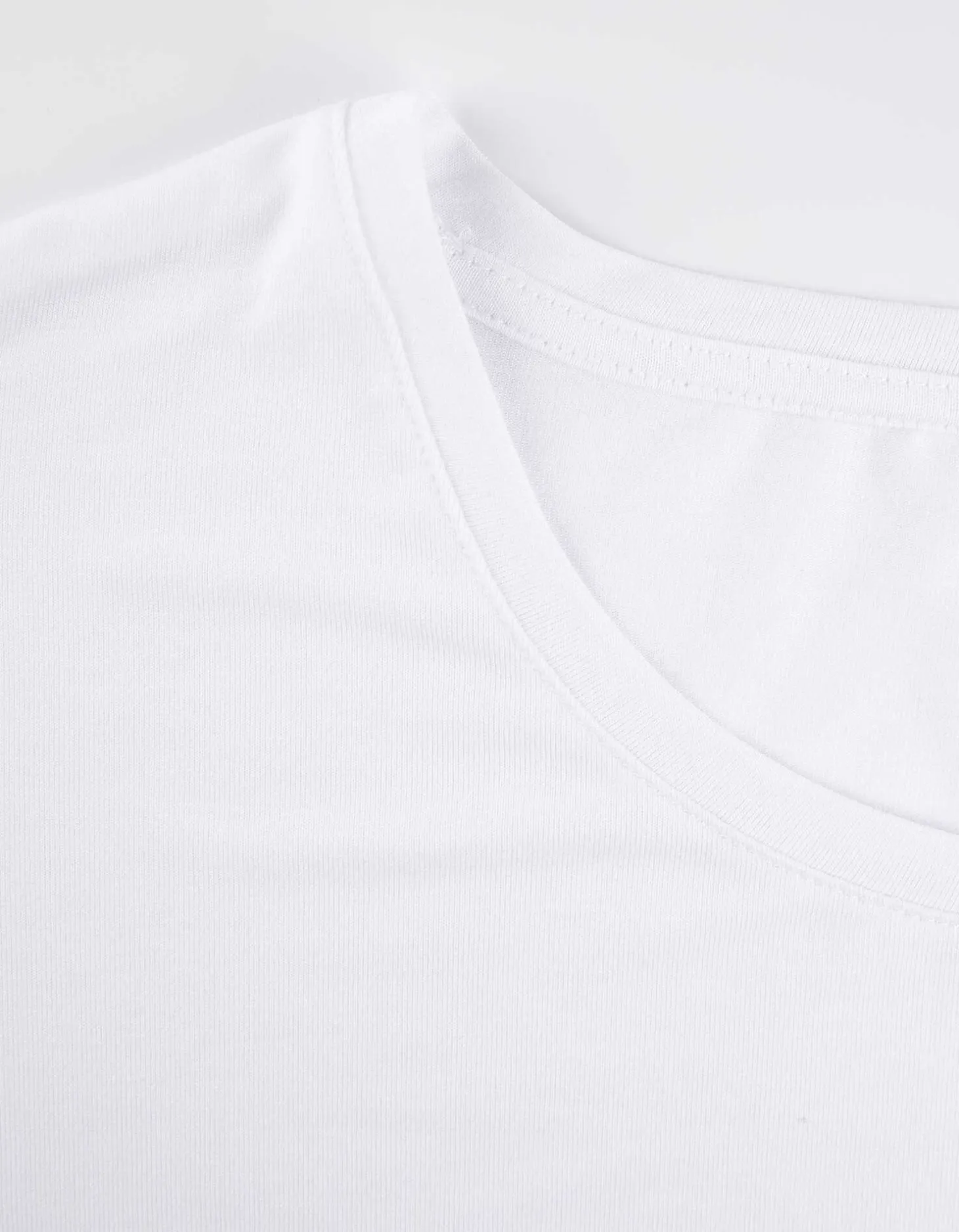 T-shirt - Viscosemix - wit