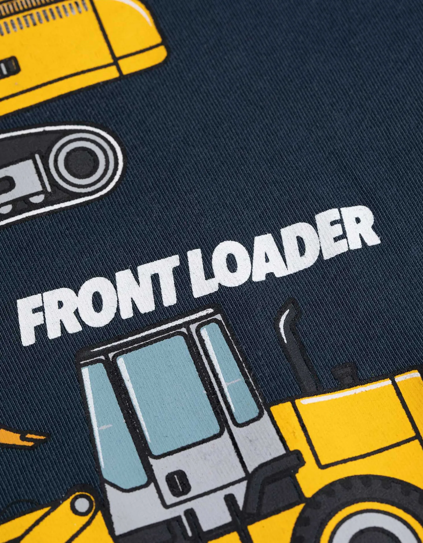 T-shirt - Vooropdruk - donkerblauw