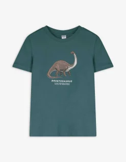 T-shirt - Vooropdruk - groen