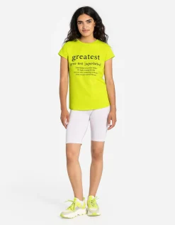 T-shirt - Vooropdruk - lichtgroen