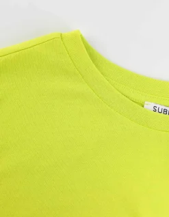T-shirt - Vooropdruk - lichtgroen