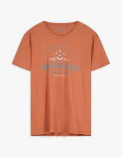 T-shirt - Vooropdruk - oranje