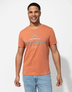 T-shirt - Vooropdruk - oranje