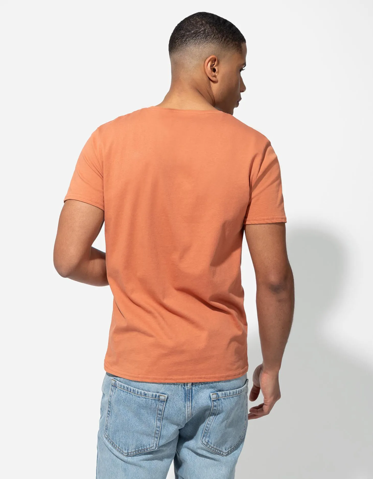 T-shirt - Vooropdruk - oranje