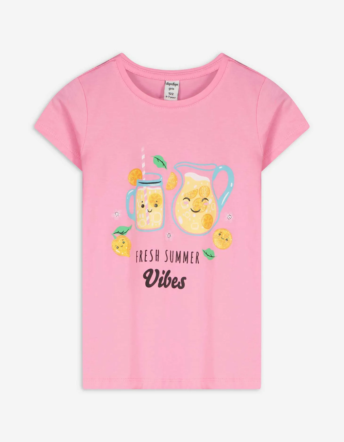T-shirt - Vooropdruk - pink