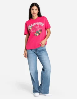 T-shirt - Vooropdruk - pink