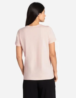 T-shirt - Vooropdruk - roze