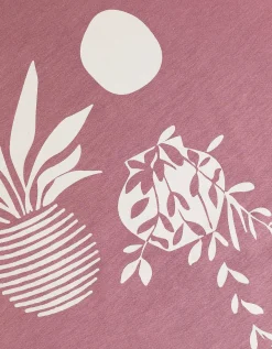 T-shirt - Vooropdruk - roze