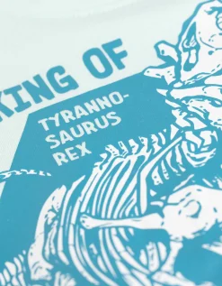T-shirt - Vooropdruk - turkoois