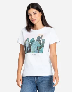 T-shirt - Vooropdruk - wit
