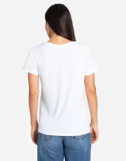 T-shirt - Vooropdruk - wit