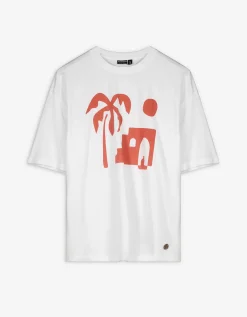 T-shirt - Vooropdruk - wit