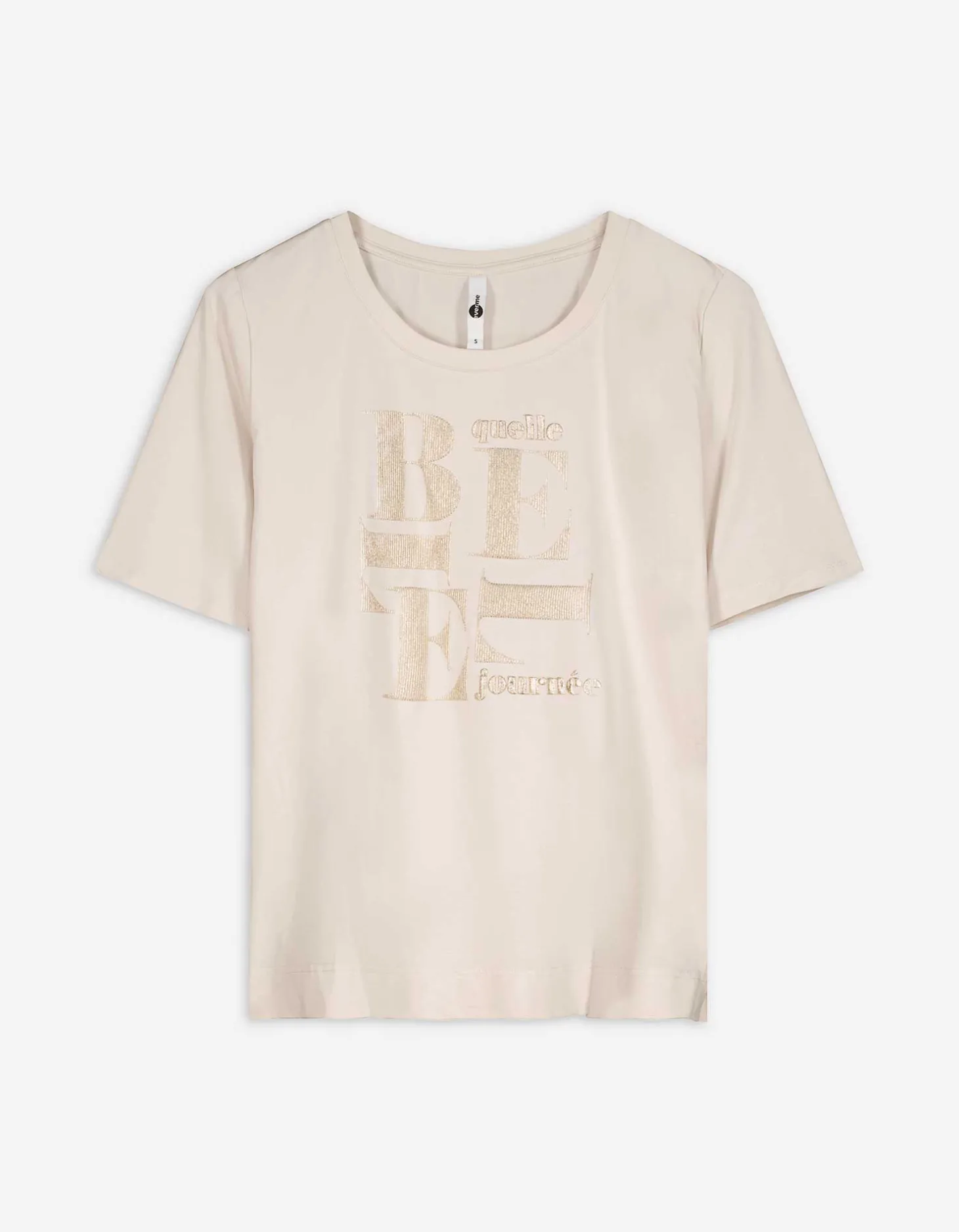 T-shirt - Vooropdruk - wit