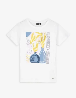 T-shirt - Vooropdruk - wit