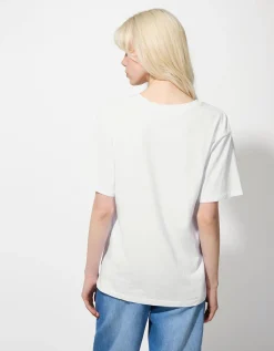 T-shirt - Vooropdruk - wit