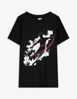 T-shirt - Vooropdruk - zwart