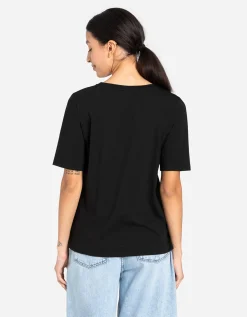 T-shirt - Vooropdruk - zwart