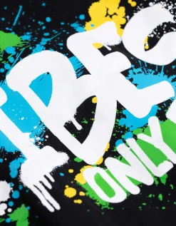 T-shirt - Vooropdruk - zwart