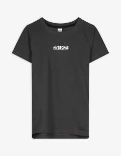 T-shirt - Wafelstructuur - donkergrijs