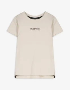 T-shirt - Wafelstructuur - wit