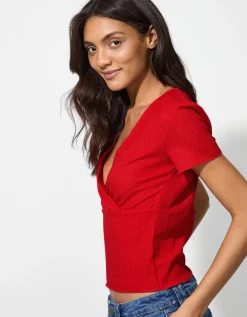 T-shirt - Wikkellook - rood