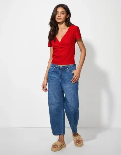T-shirt - Wikkellook - rood