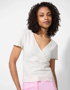 T-shirt - Wikkellook - wit