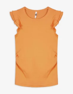 T-shirt - Zwangerschapskleding - oranje