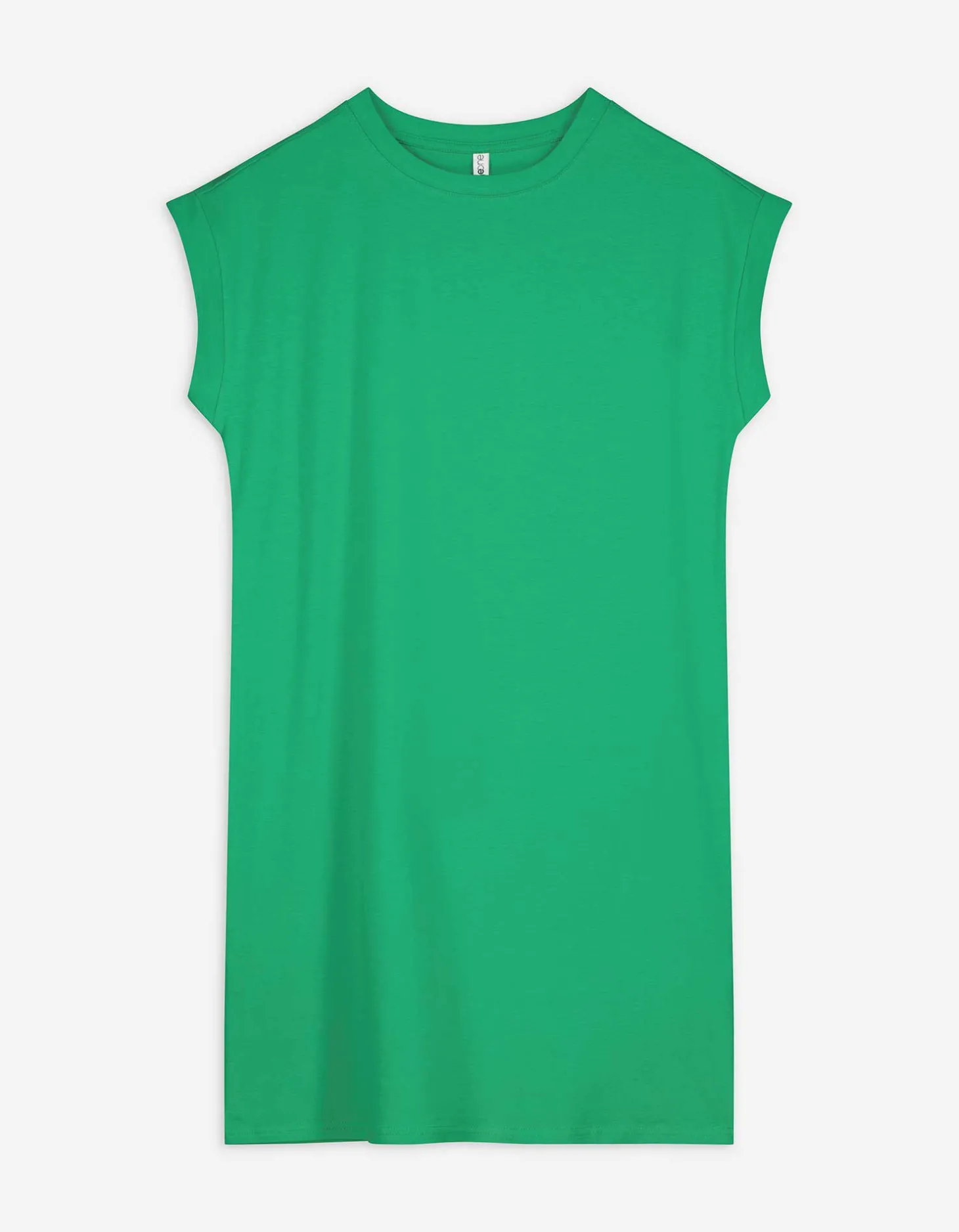 T-shirt jurk - Knielengte - groen