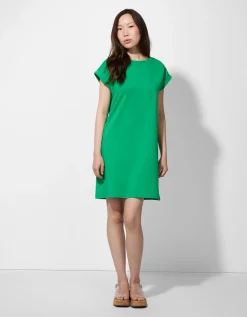 T-shirt jurk - Knielengte - groen