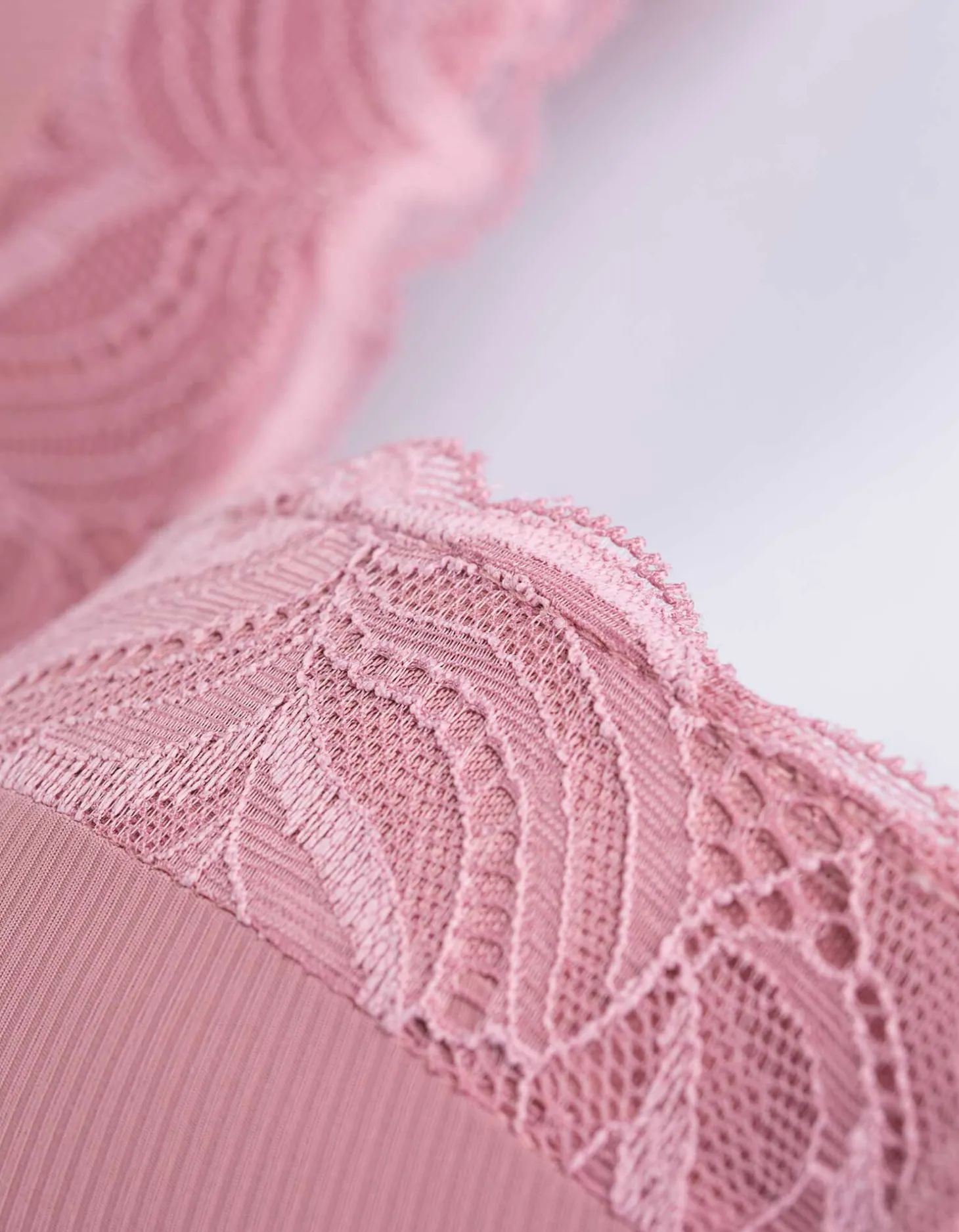 T-shirt-bh - Effen - roze