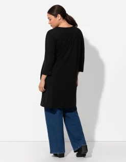 Tuniek - 3/4-mouwen - zwart
