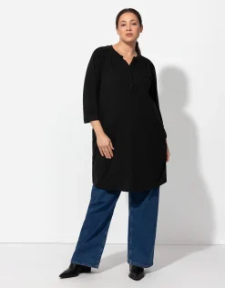 Tuniek - 3/4-mouwen - zwart