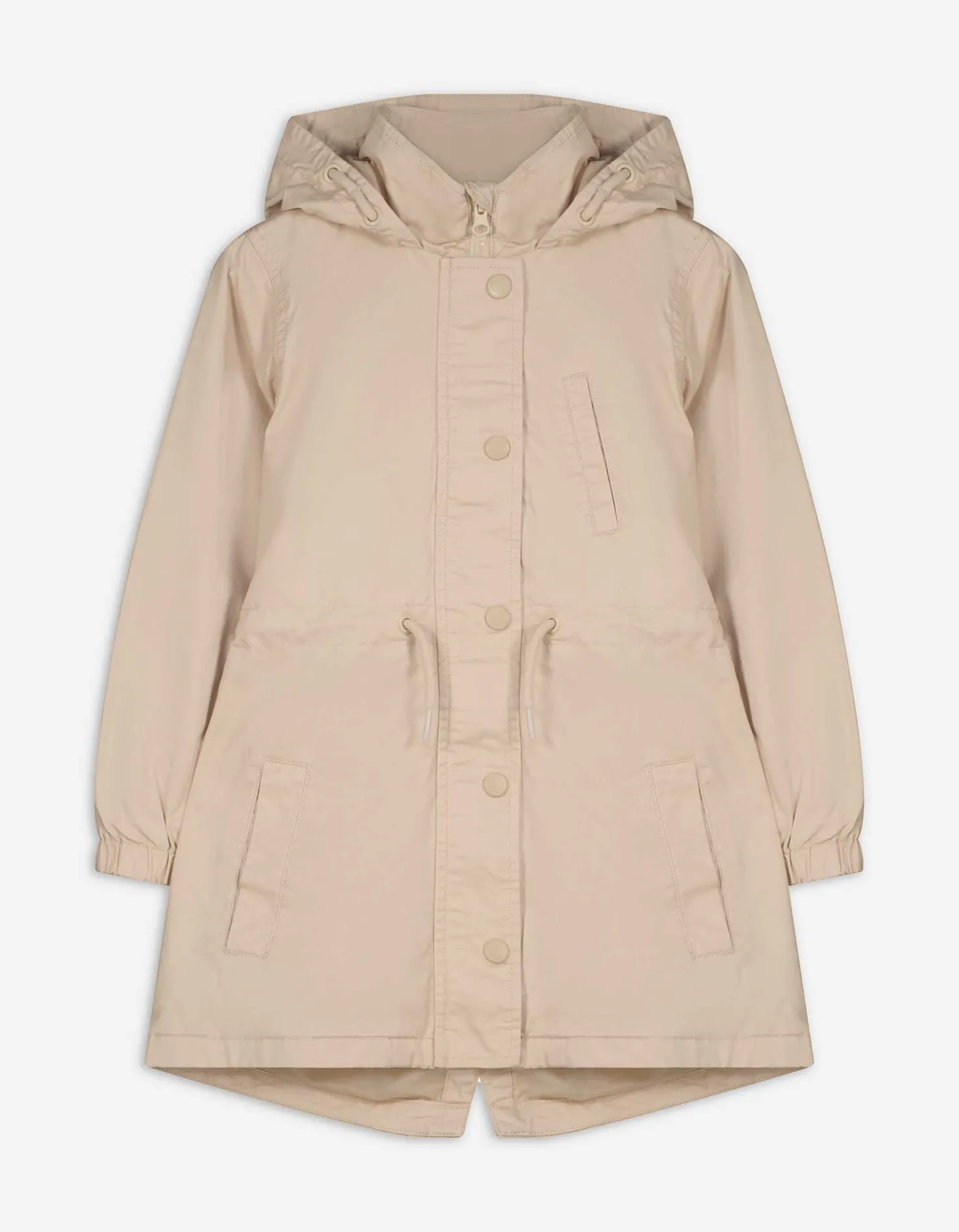 Verborgen ritssluiting - beige