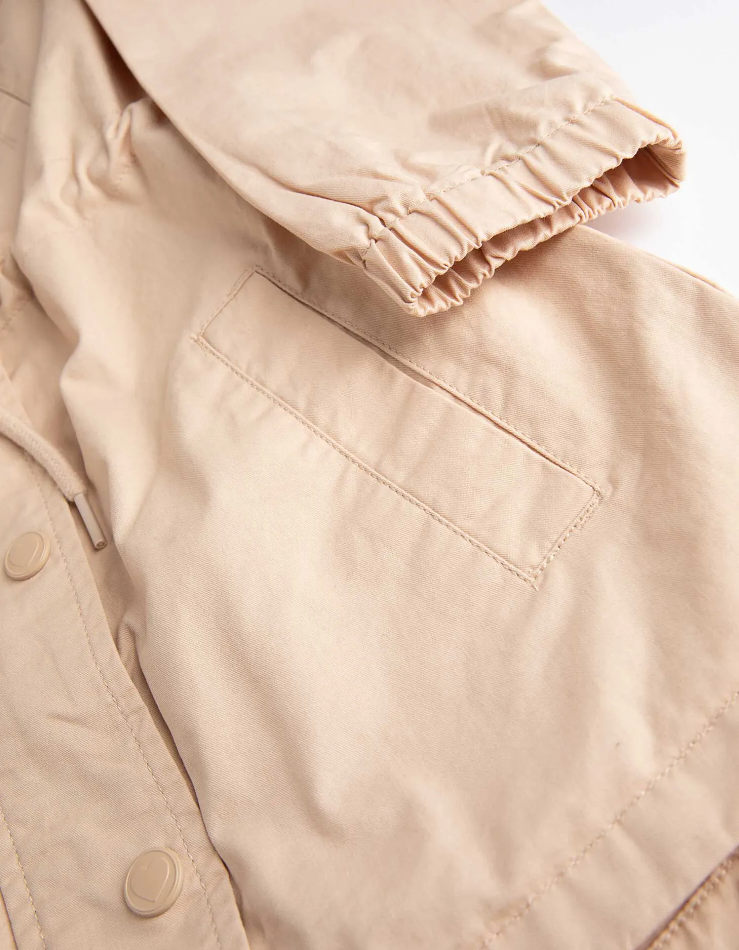 Verborgen ritssluiting - beige