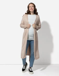 Vest - Strikceintuur - beige