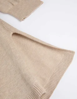 Vest - Strikceintuur - beige