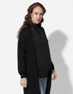 Vest - Strikceintuur - zwart
