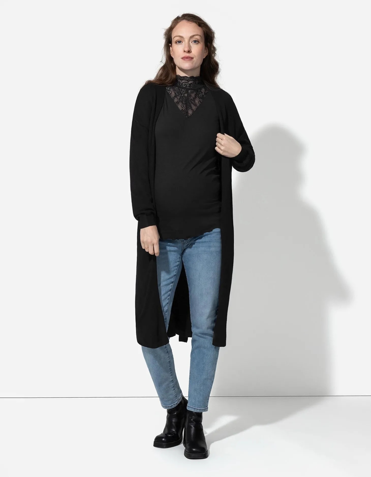 Vest - Strikceintuur - zwart