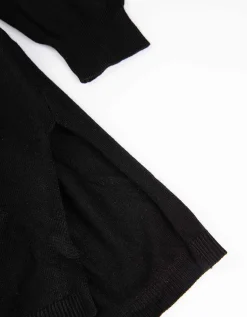 Vest - Strikceintuur - zwart