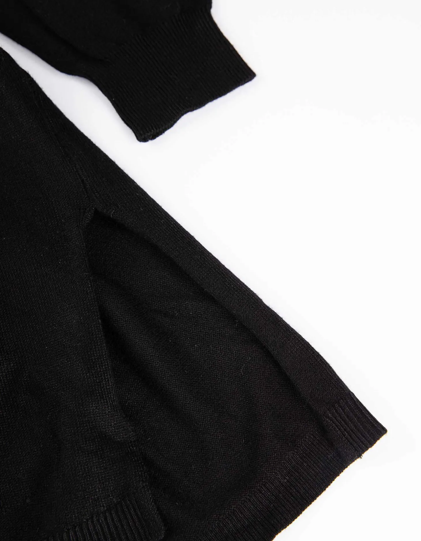 Vest - Strikceintuur - zwart