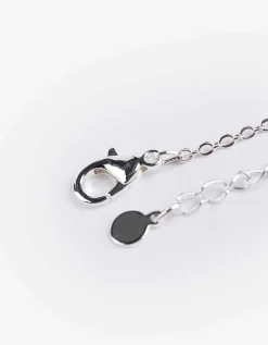 Voetenketting - Strass - zilver