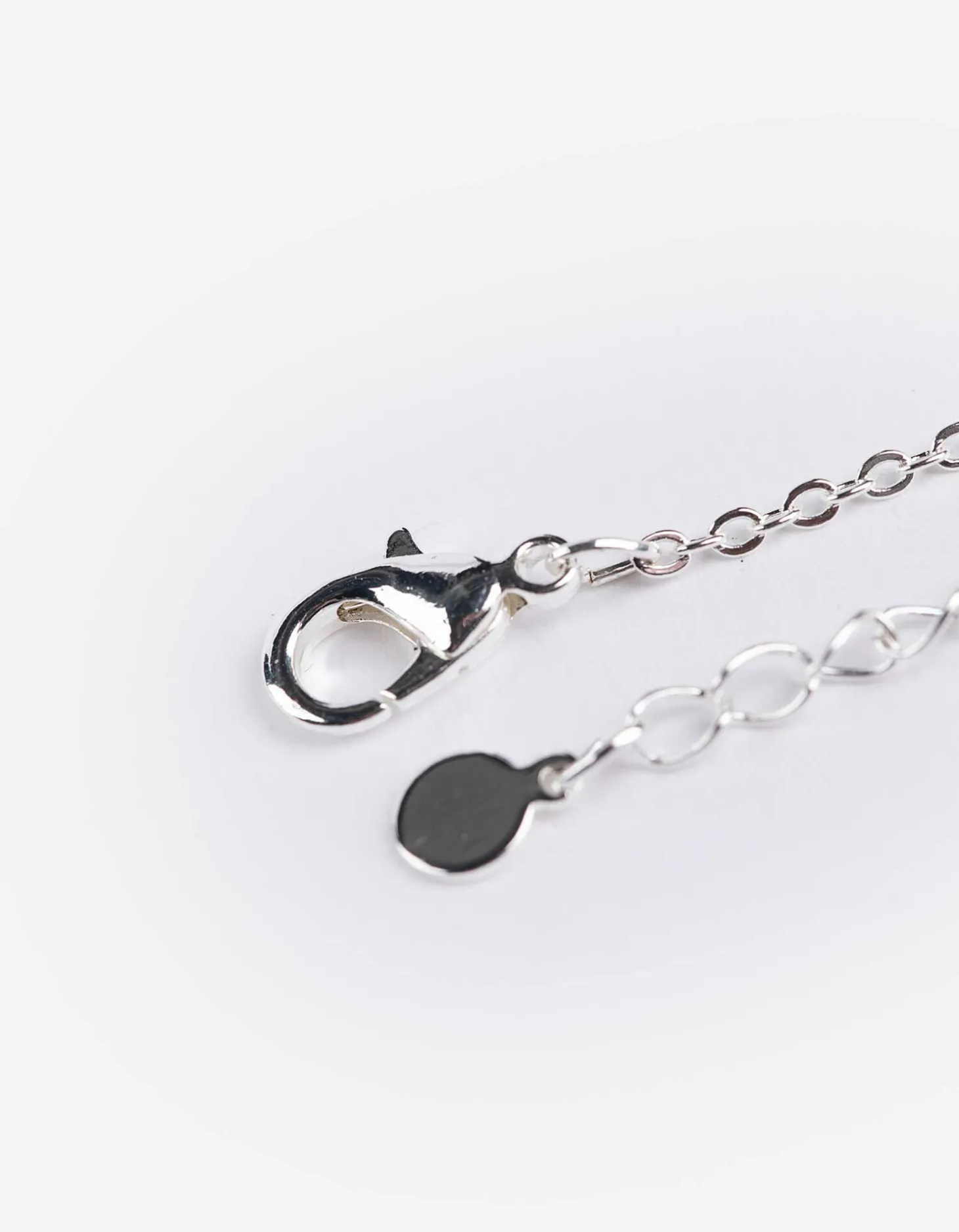 Voetenketting - Strass - zilver